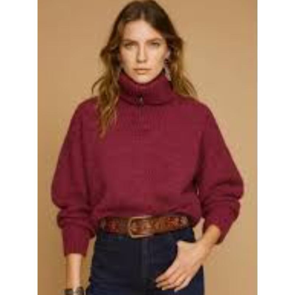 Etoile Isabel Marant Sweater Size 36 Wine Color Pre-loved